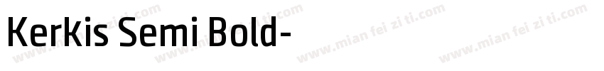 Kerkis Semi Bold字体转换